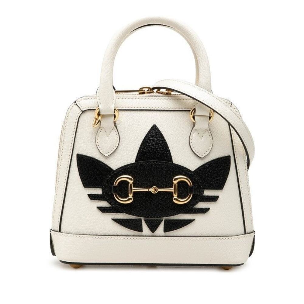 Gucci x Adidas Horsebit 1955 Shoulder Bag White